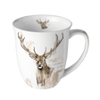 Koffiebeker met hertmotief, porselein - Het Brabants Jachthuis