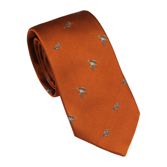 Laksen Woodcock Tie, blood orange