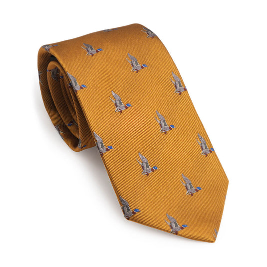 Laksen Duck in Flight Tie, mustard