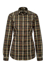 Jagdhund Frieda damesblouse, green check