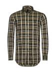 Jagdhund heren overhemd Ferdinand, green/brown