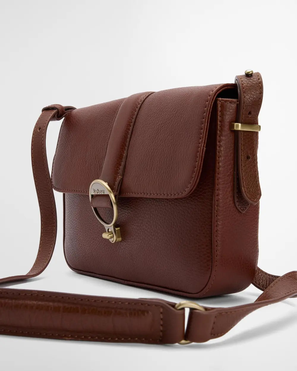 Barbour Rosa Leather Crossbody Bag, brown