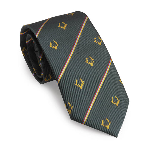 Laksen Regimental Stripe Deer Tie