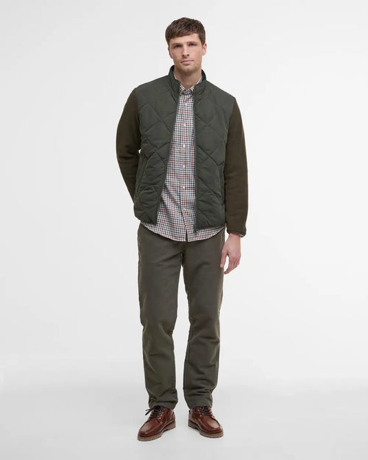 Barbour Hybrid Fleece Jacket, olive