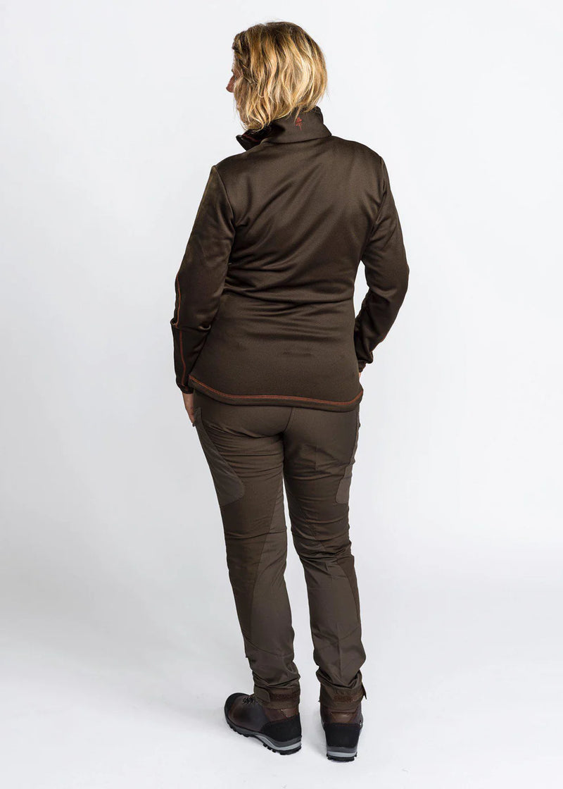 Afbeelding laden in Galerijviewer, Pinewood Tiveden TC-Stretch InsectSafe Trousers Women, dark olive/suède brown
