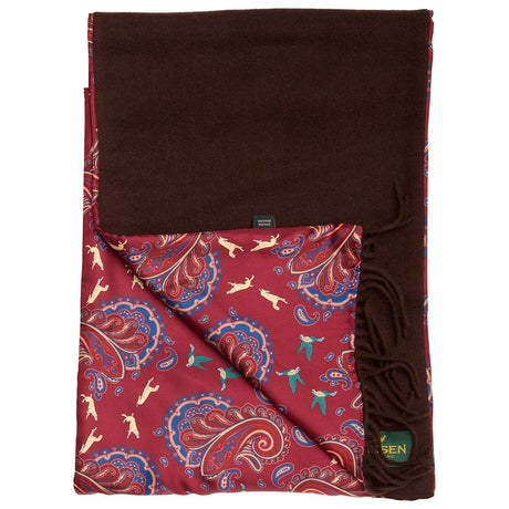 Laksen Game Scarf Two Face, wool/silk