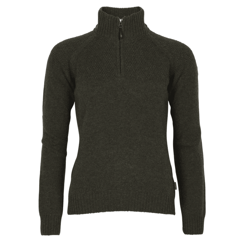 Afbeelding laden in Galerijviewer, Pinewood Varnamo T Neck Sweater W, d.green mel
