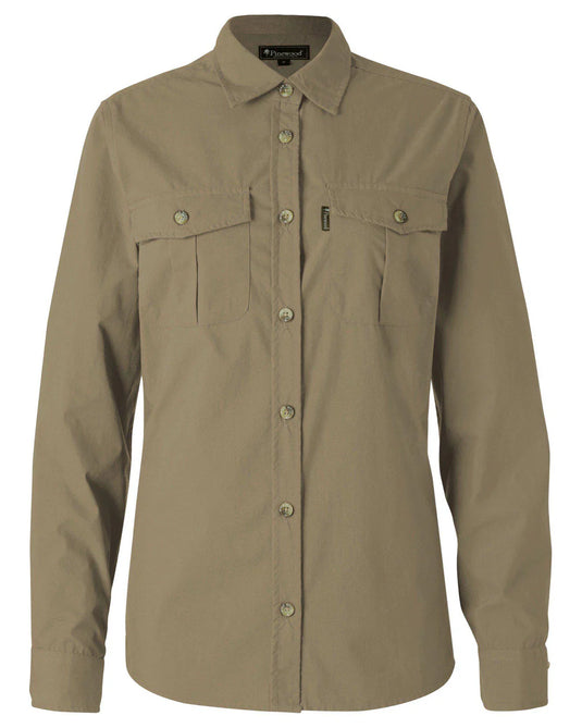 Pinewood Safari L/S Shirt Women, sandstone