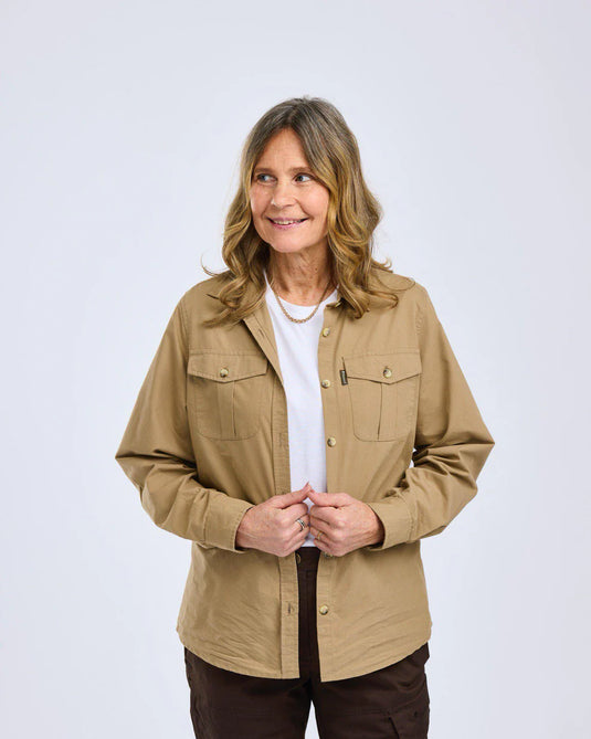 Pinewood Safari L/S Shirt Women, sandstone