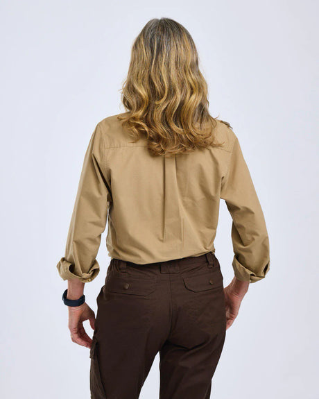 Pinewood Safari L/S Shirt Women, sandstone