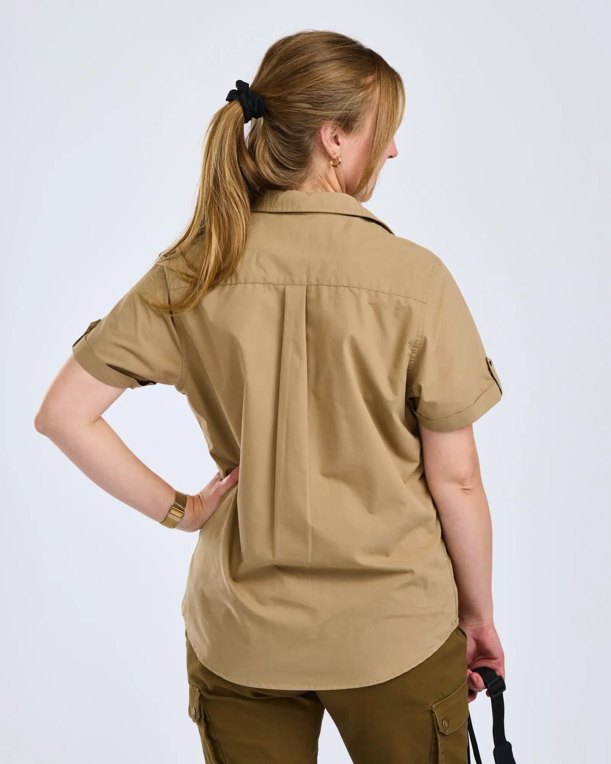 Pinewood Safari S/S Shirt Dames, Sandstone