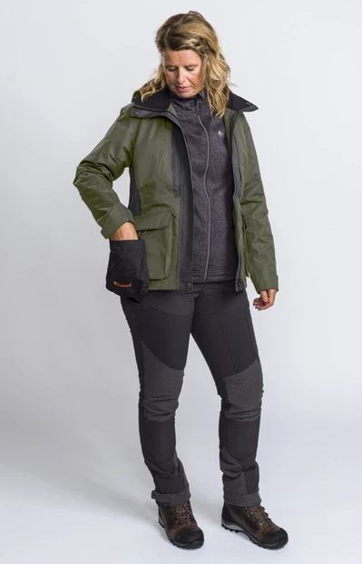 Pinewood Dog Sports 2.0 Jacket Women, moss green/black