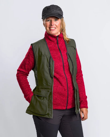 Pinewood Dog Sports Vest 2.0 Women, moss green