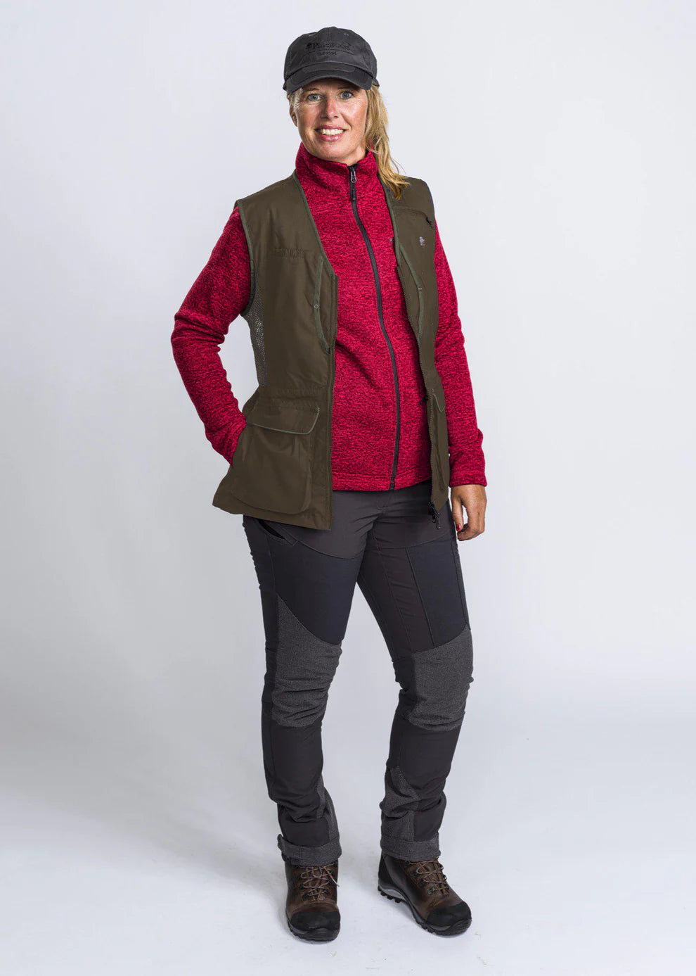 Pinewood Dog Sports Vest 2.0 Women, suede brown/dark olive