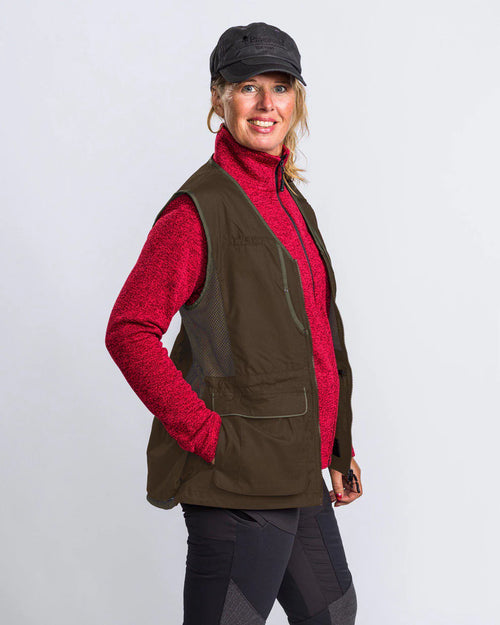 Pinewood Dog Sports Vest 2.0 Women, suede brown/dark olive