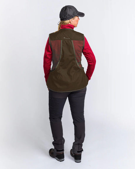 Pinewood Dog Sports Vest 2.0 Women, suede brown/dark olive