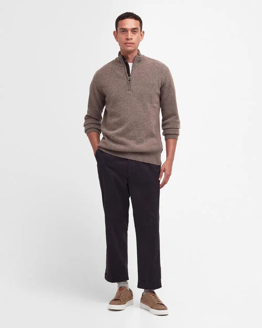 Barbour Holden Half Zip, military marl