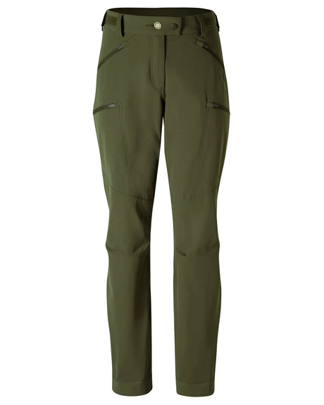 Pinewood Abisko Light Stretch Trousers Dames, MossGreen/MossGreen