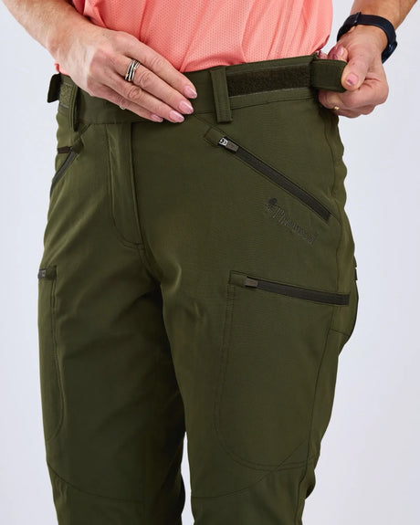 Pinewood Abisko Light Stretch Trousers Dames, MossGreen/MossGreen