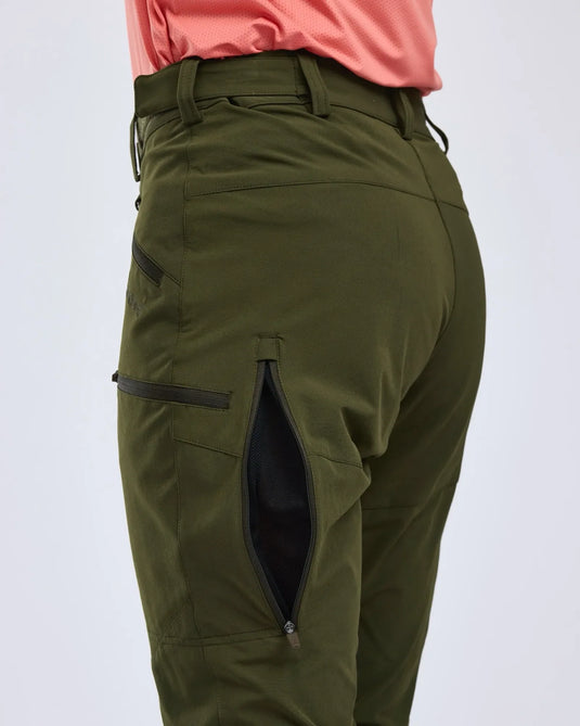 Pinewood Abisko Light Stretch Trousers Dames, MossGreen/MossGreen