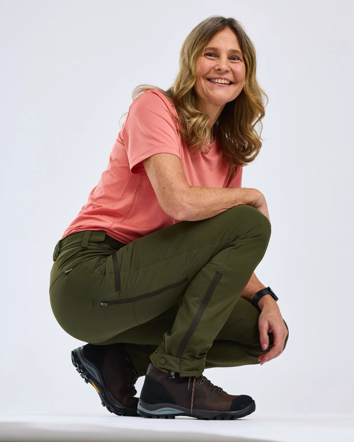Pinewood Abisko Light Stretch Trousers Dames, MossGreen/MossGreen