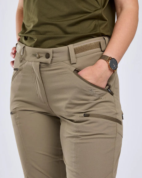 Pinewood Abisko Light Stretch Trousers W, mole brown