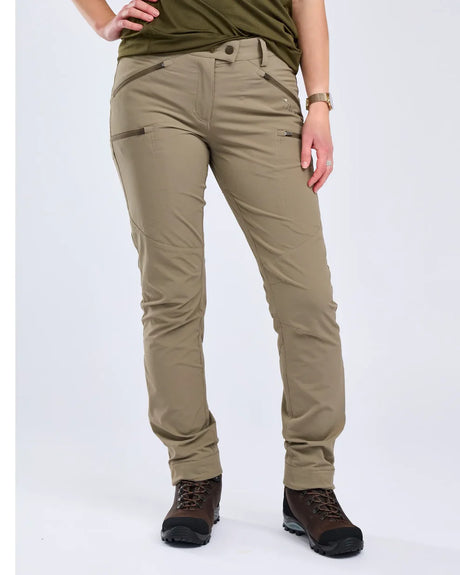 Pinewood Abisko Light Stretch Trousers W, mole brown