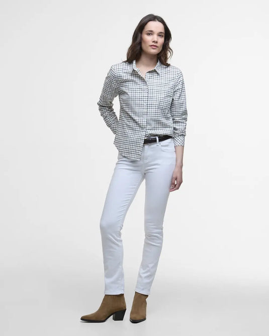Barbour Woodside Check Shirt, navy check