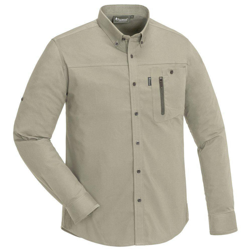 Laden Sie das Bild in Galerie -Viewer, Pinewood Tiveden InsectSafe Shirt Heren Light Khaki - Het Brabants Jachthuis
