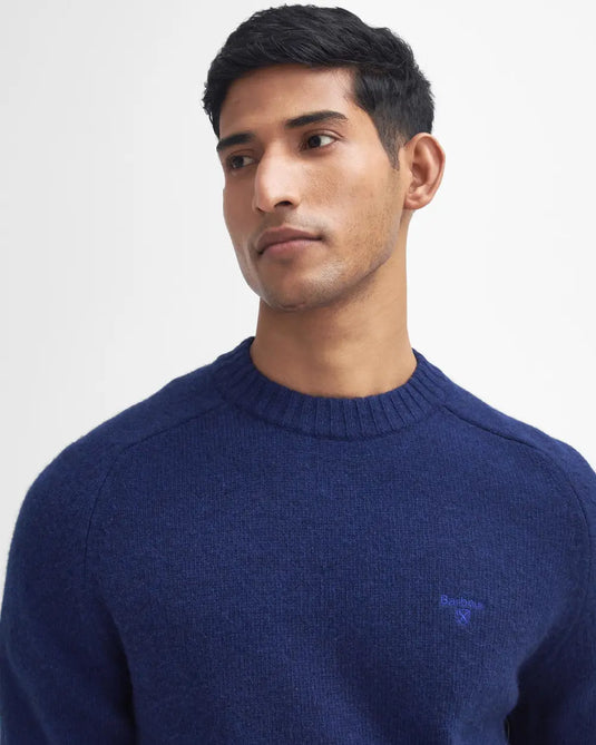 Barbour Grangetown Crew Neck Sweater, navy
