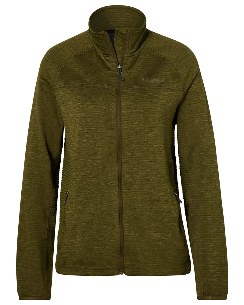 Afbeelding laden in Galerijviewer, Pinewood Abisko Fleece Jacket Dames, Olive Green
