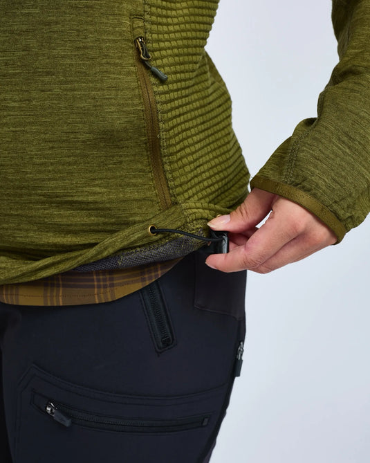 Pinewood Abisko Fleece Jacket Dames, Olive Green