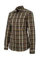 Jagdhund Frieda damesblouse, green check