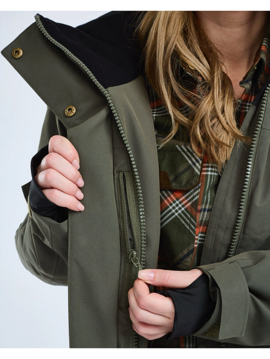 Pinewood Wilda Padded Parka W, moss green