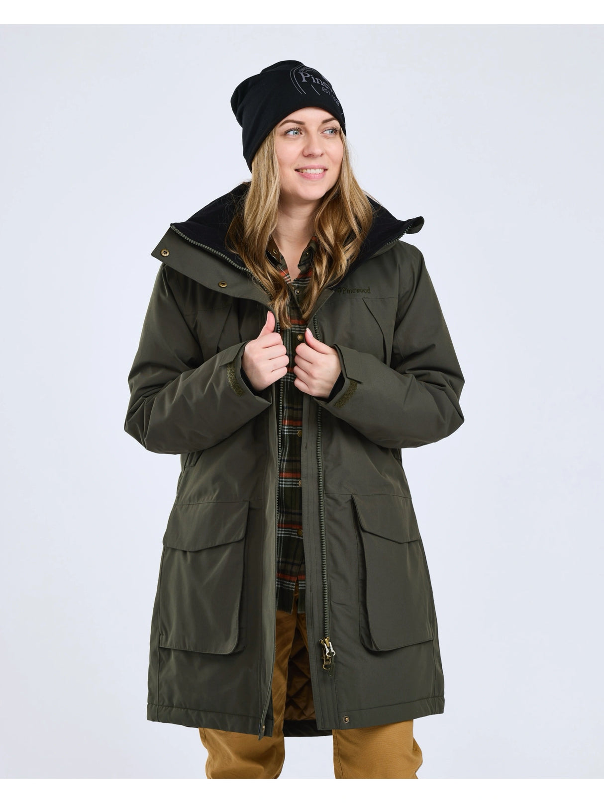 Pinewood Wilda Padded Parka W, moss green