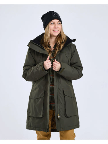 Pinewood Wilda Padded Parka W, moss green