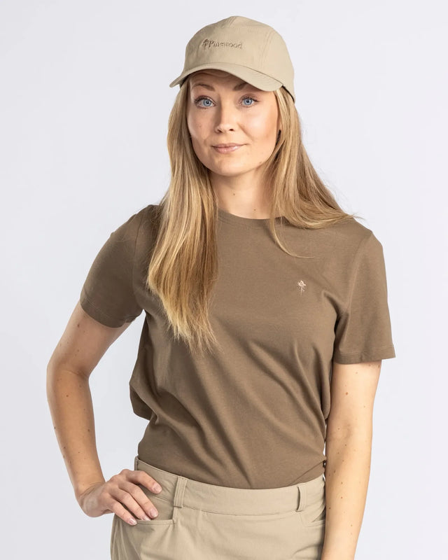 Pinewood 3-pack T-shirt Dames, Green/H.Brown/Khaki