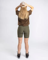 Pinewood 3-pack T-shirt Dames, Green/H.Brown/Khaki