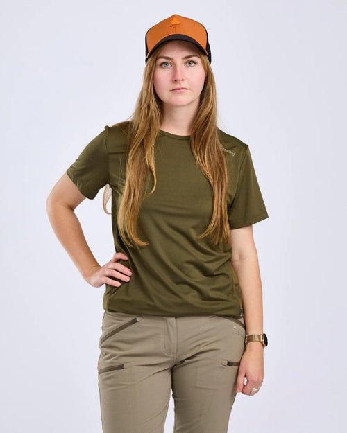 Pinewood Function T-shirt W, moss green