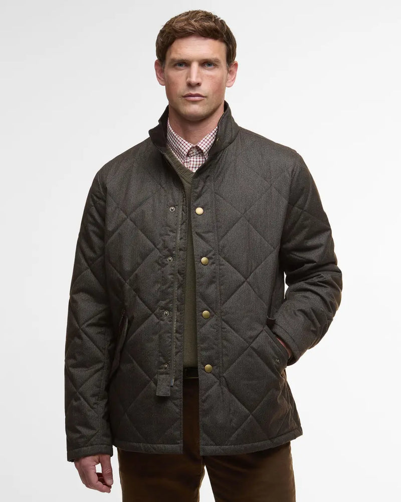 Afbeelding laden in Galerijviewer, Barbour Winter Shoveler Quilted Jacket, dark olive
