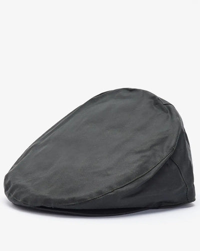 Barbour Wax Flat Cap, sage