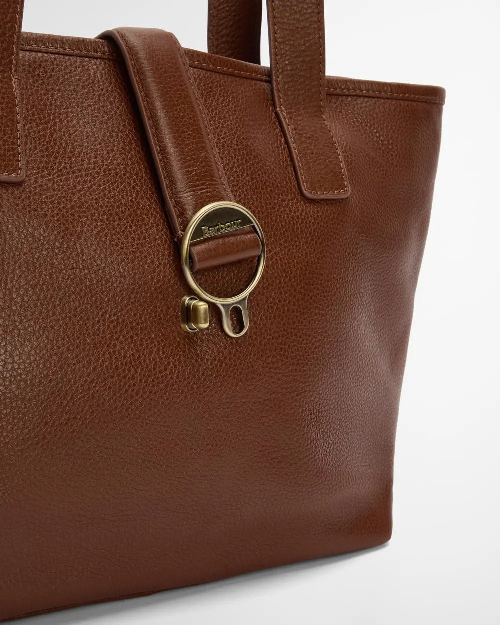 Barbour Alder Leather Tote Bag, brown