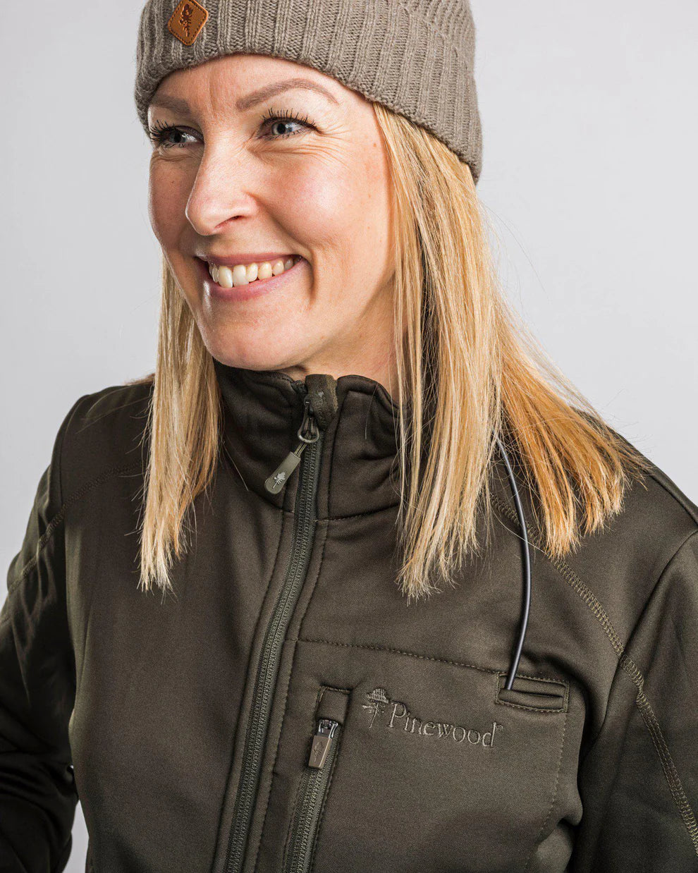 Pinewood Furudal/Frazer Active Power Fleece Women, dark mossgreen