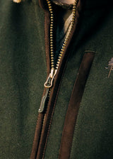 Pinewood Nydala Wool Vest, mossgreen/suède brown