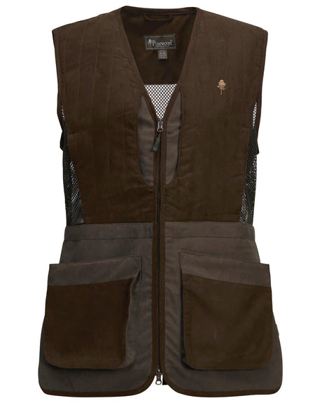 Pinewood Shooting Vest W, suede brown