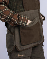 Pinewood Shooting Vest W, suede brown