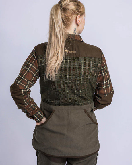 Pinewood Shooting Vest W, suede brown
