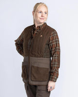 Pinewood Shooting Vest W, suede brown
