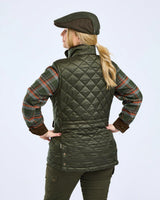 Pinewood Nydala Classic Vest Women, moss green