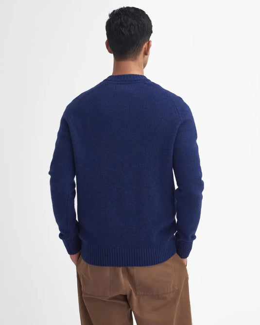 Barbour Grangetown Crew Neck Sweater, navy